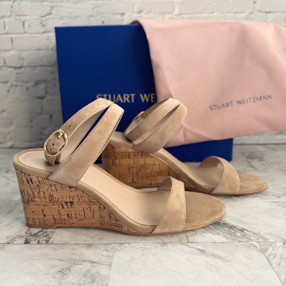 NEW Stuart Weitzman Ave 75 Wedge Sandal